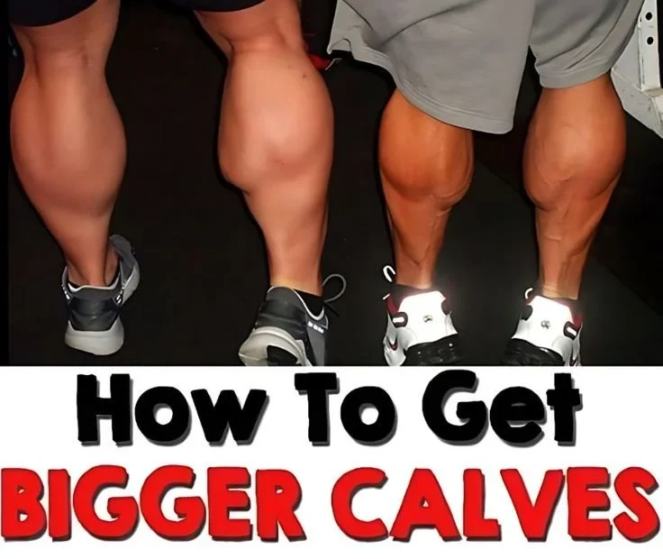 Man performing calf exercises for bigger calves