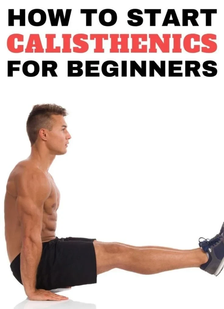 Beginner practicing calisthenics bodyweight exercises outdoors