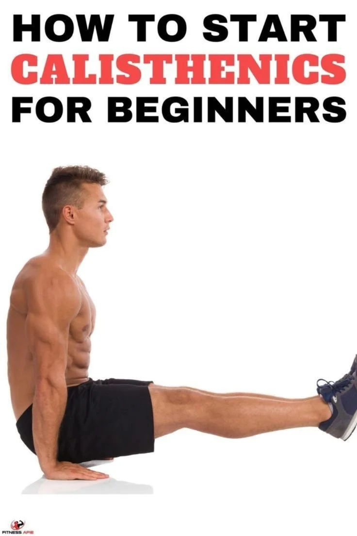 Beginner practicing calisthenics bodyweight exercises outdoors
