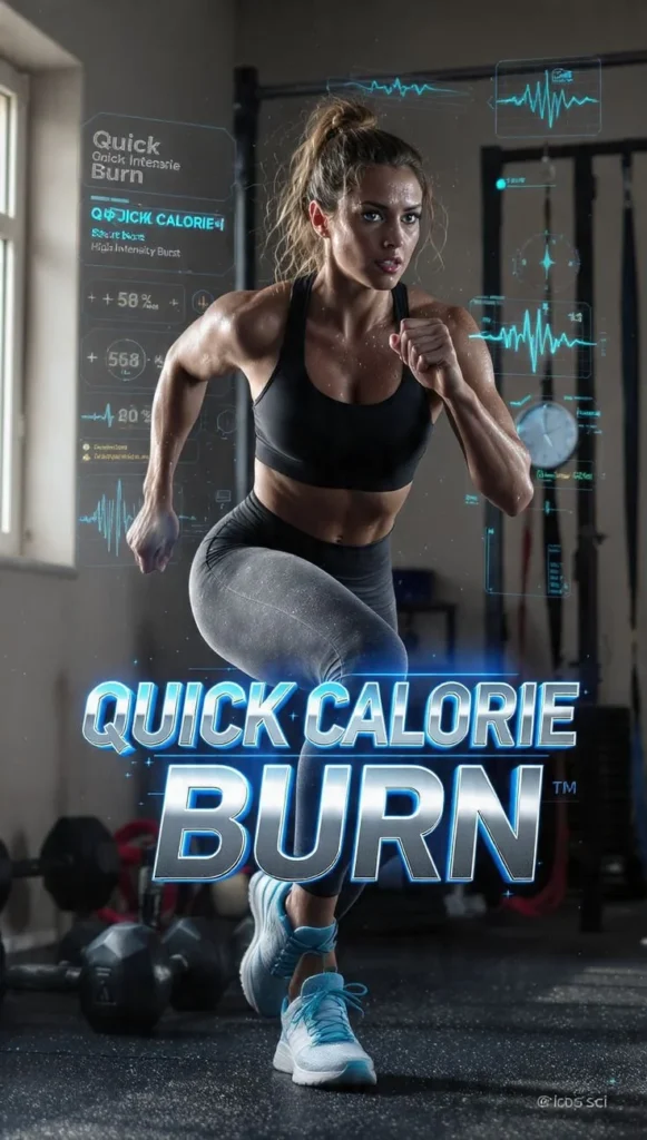 Person performing fast and effective fat-loss workouts for quick calorie burn