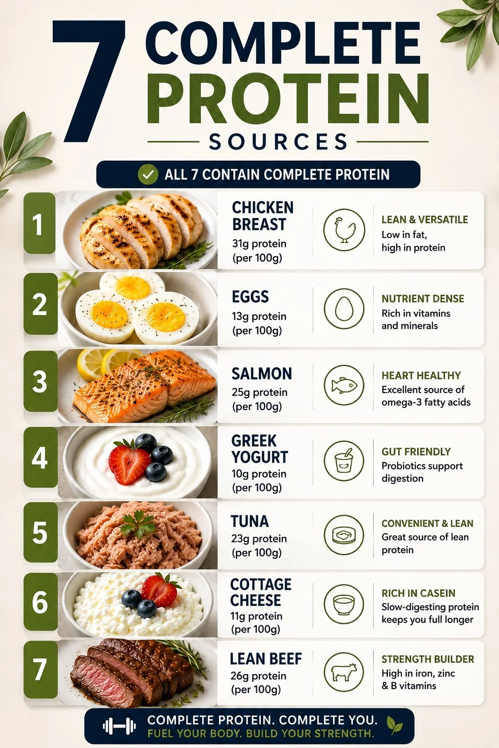 Home 12 Selection of the best 7 protein sources for a balanced diet