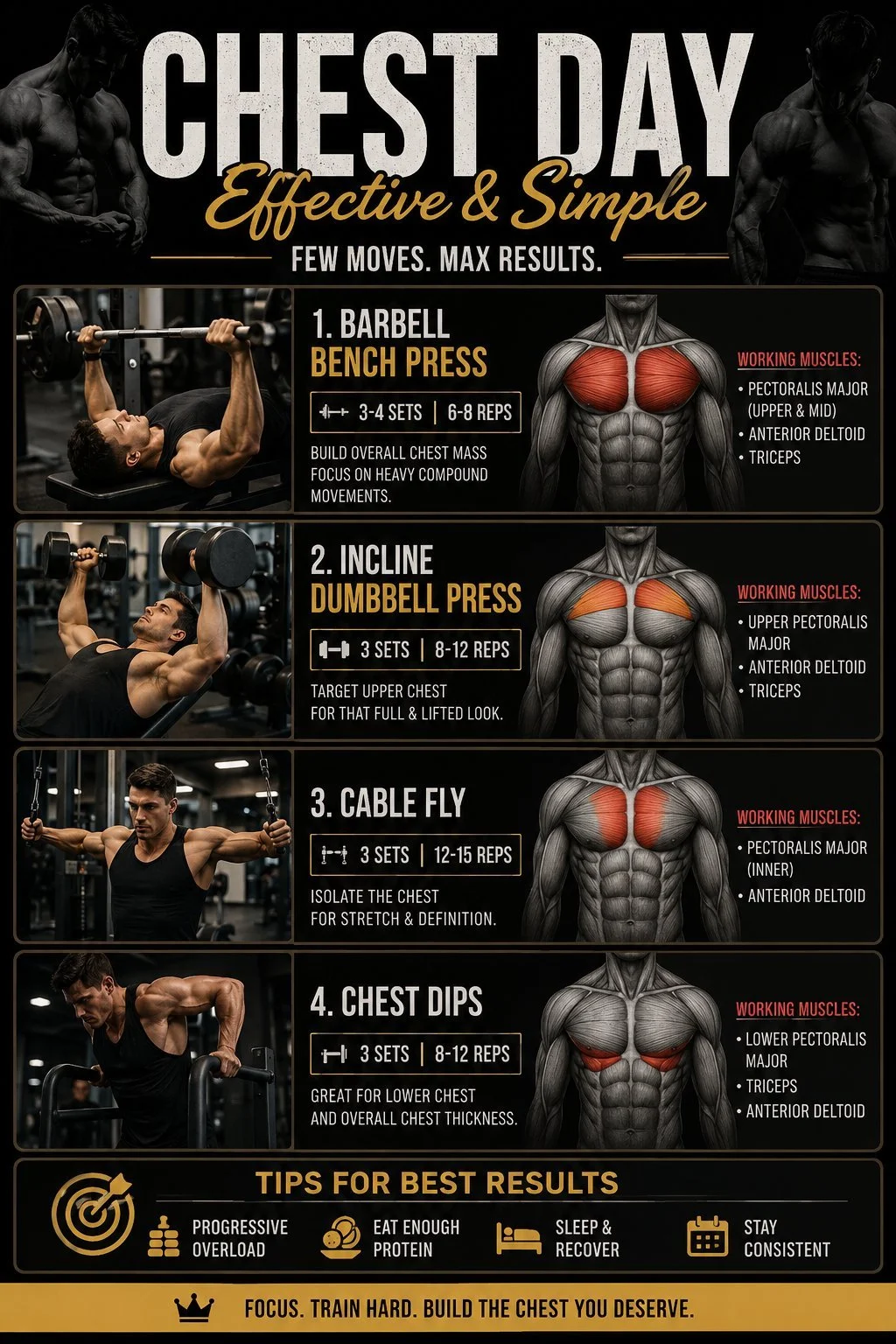Try these chest workouts
